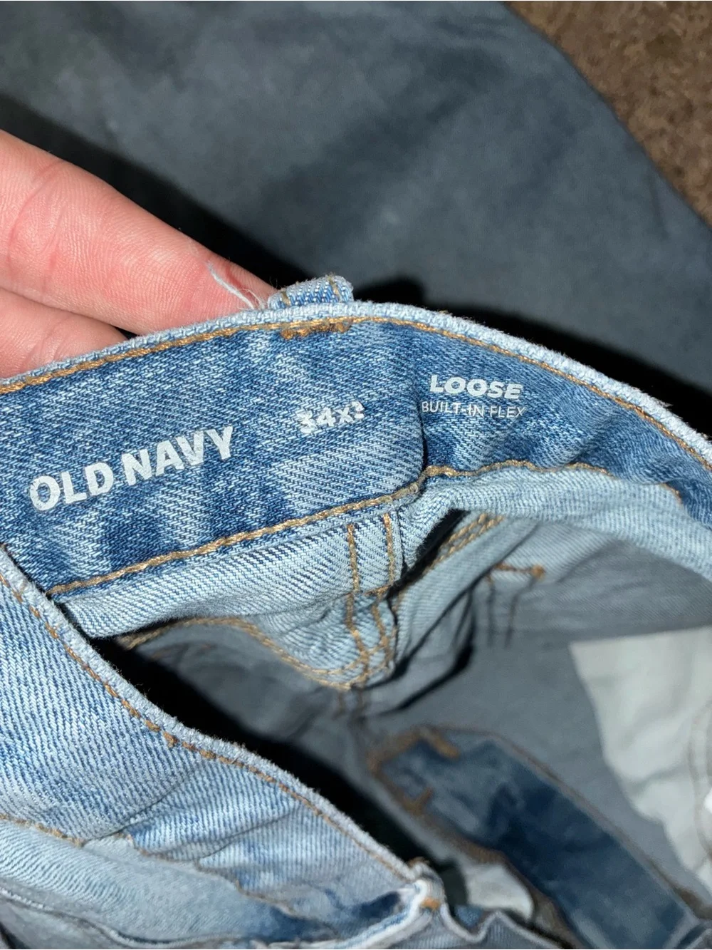 Old Navy Men's Slim Straight Light Blue Denim Jeans